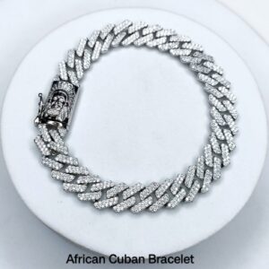 African Cuban Bracelet in Sterling Silver Pure 925 BIS Hallmarked