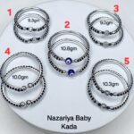 Baby Bala Black Beeds in Pure Silver 925 Hallmarked