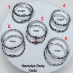 Baby Bala Black Beeds in Pure Silver 925 Hallmarked