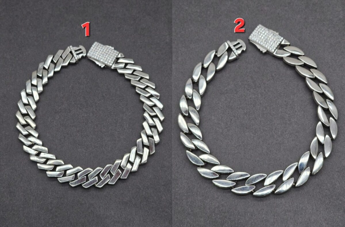 Men's Matt Curb Bracelet in Sterling Silver Pure 925 BIS Hallmarked - Image 1