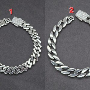 Men's Matt Curb Bracelet in Sterling Silver Pure 925 BIS Hallmarked