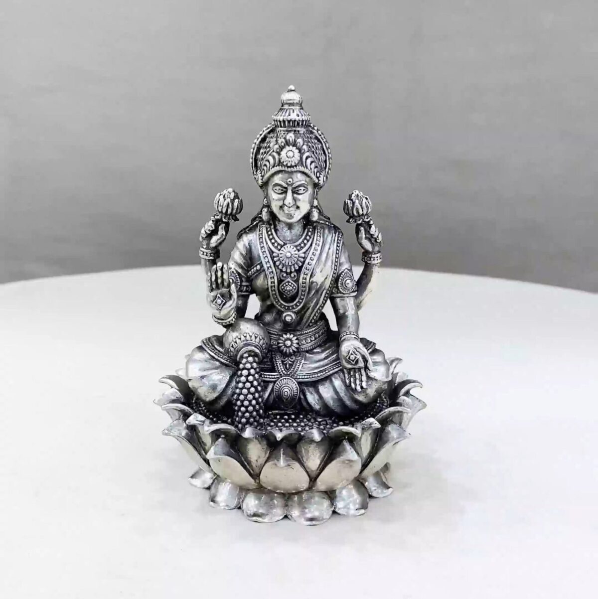 Maa Dhanalakshmi Silver Idol