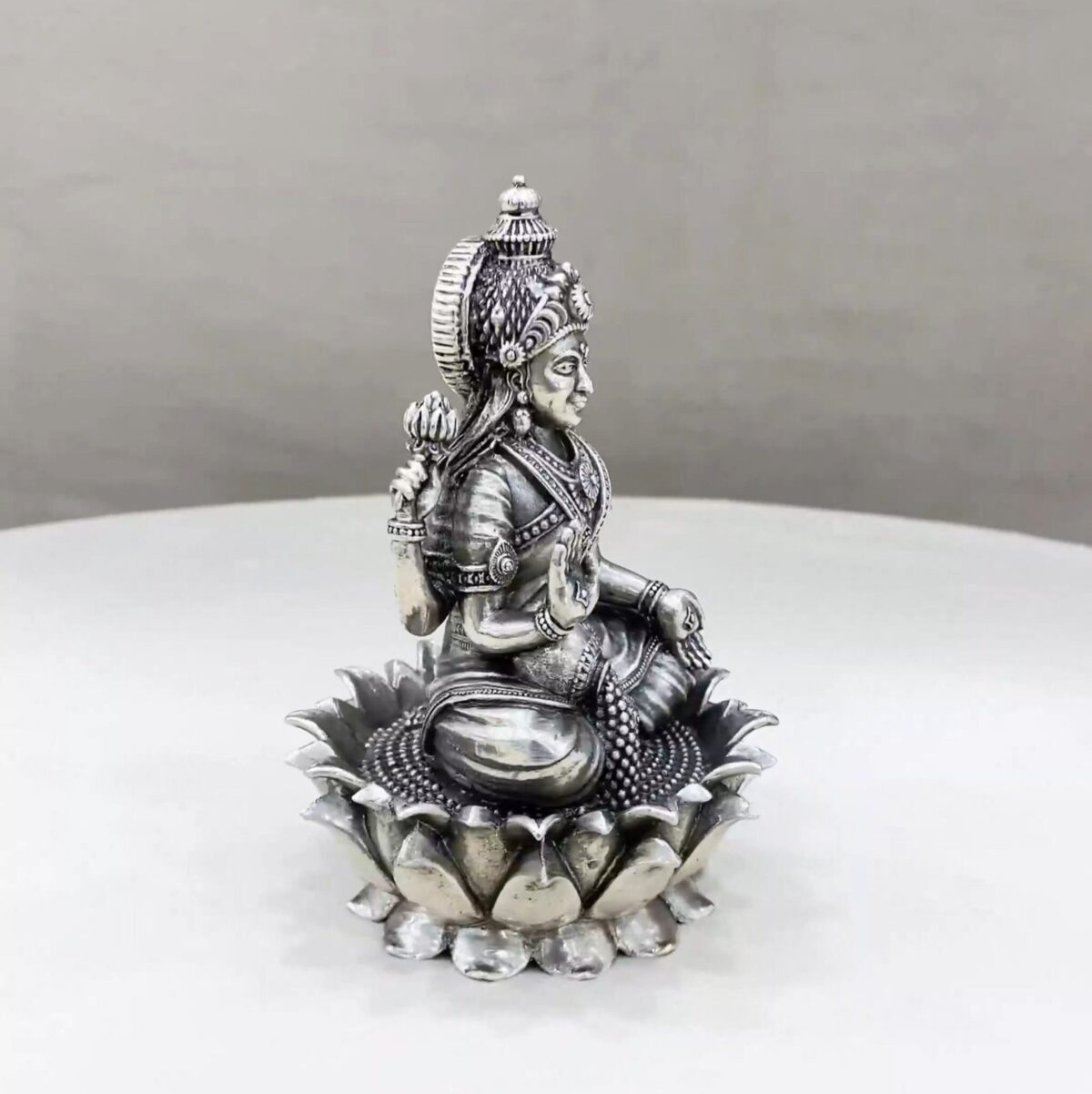 Maa Dhanalakshmi Silver Idol
