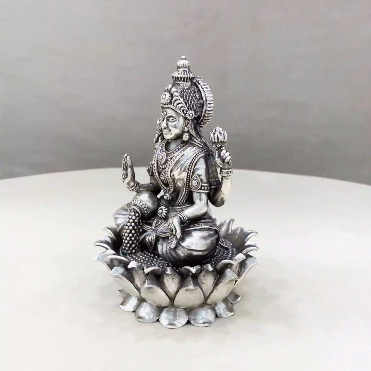 Maa Dhanalakshmi Silver Idol