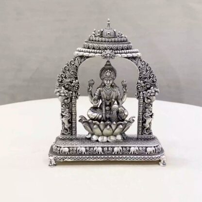 Lakshmi Big Arch Pure Silver Idol