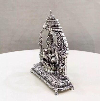 Lakshmi Big Arch Pure Silver Idol - Image 3