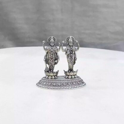 Lakshmi Narayan Pure Silver Idol