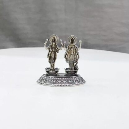 Lakshmi Narayan Pure Silver Idol - Image 3