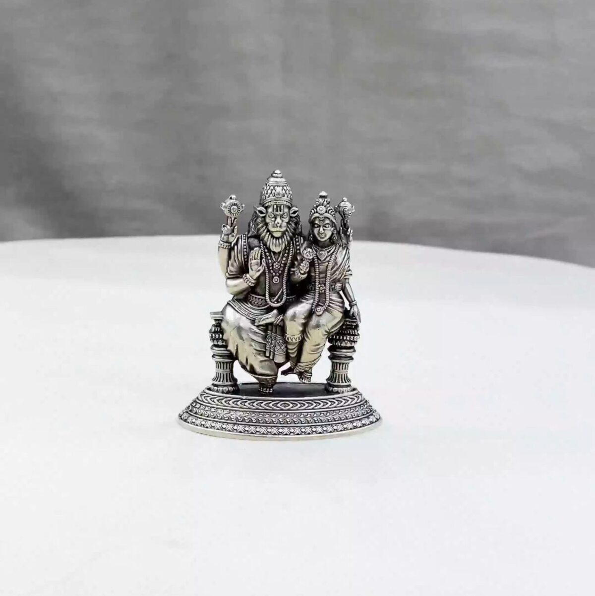 Lakshmi Narsimha Pure Silver Idol