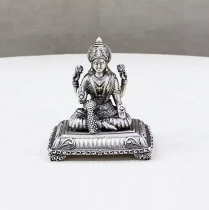 Pure Silver Lakshmi Peetam Idol