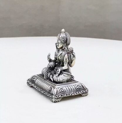 Pure Silver Lakshmi Peetam Idol - Image 2