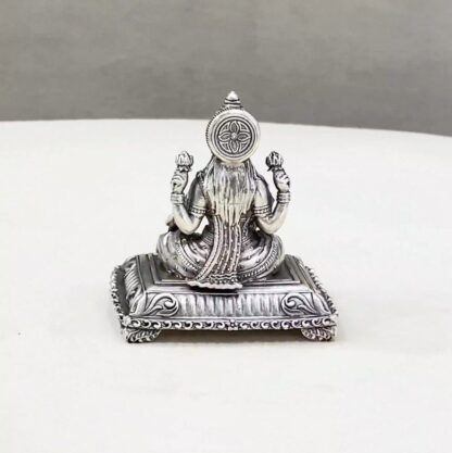 Pure Silver Lakshmi Peetam Idol - Image 3