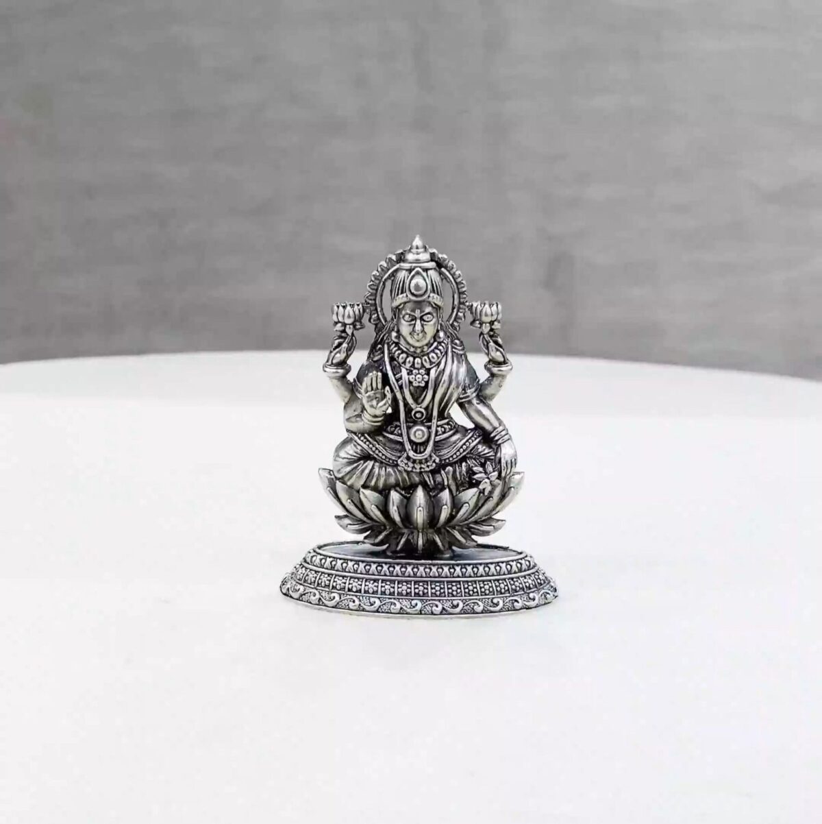 Lakshmi Pure Silver Idol - Image 1