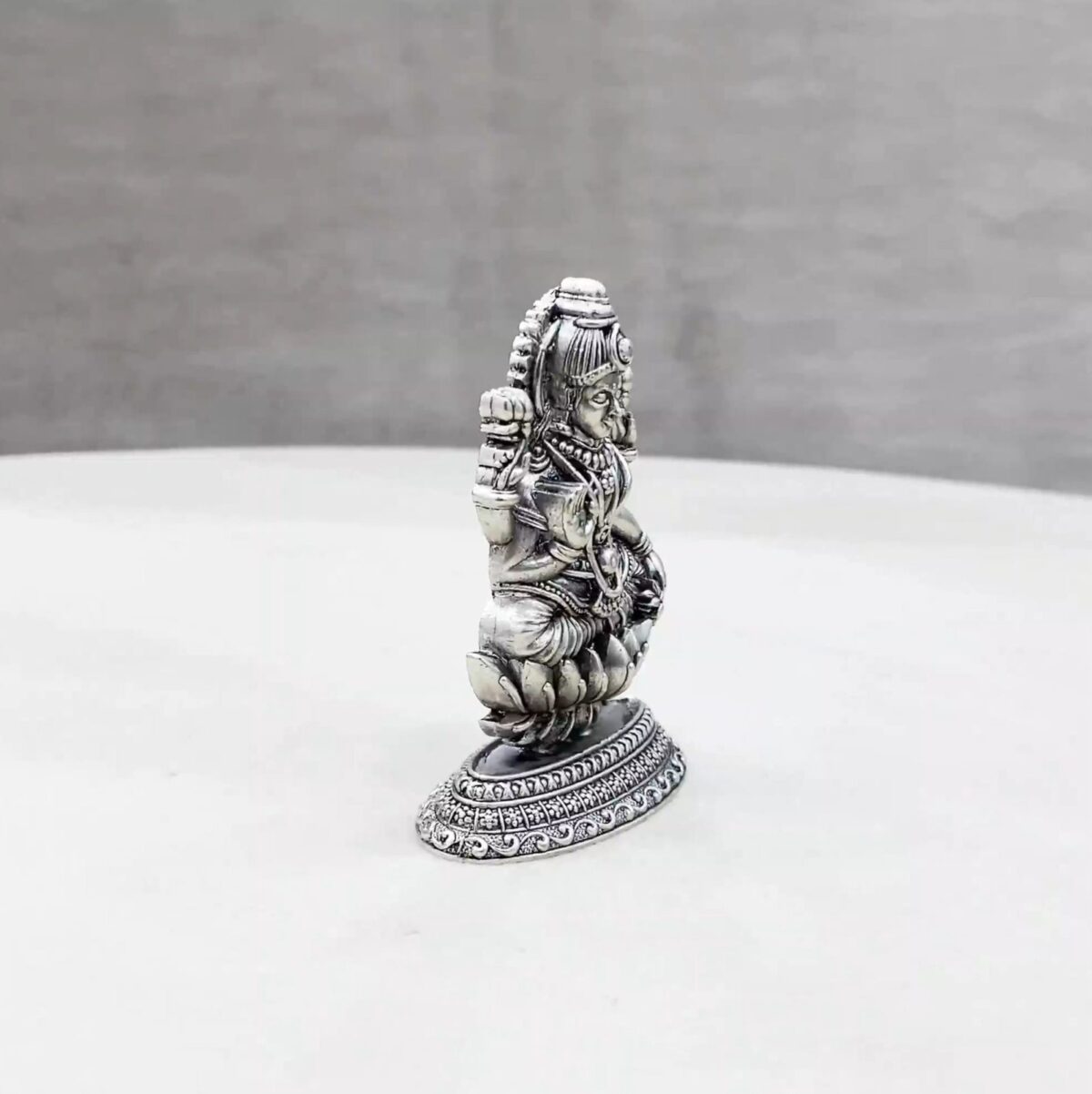 Lakshmi Pure Silver Idol - Image 2