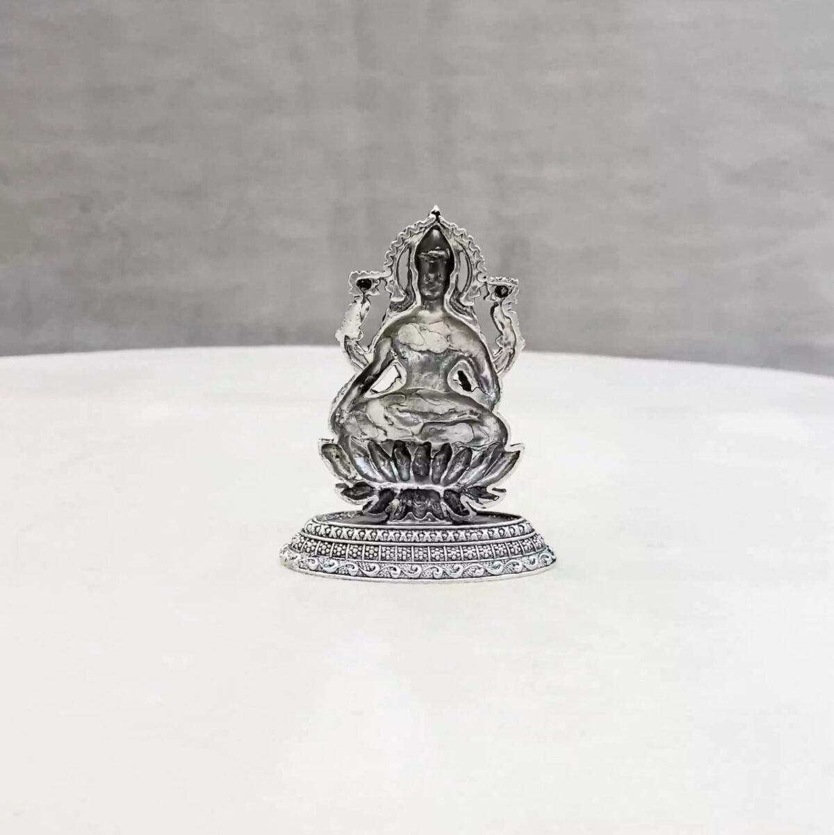 Lakshmi Pure Silver Idol - Image 3
