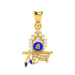 Shri Krishna Locket Hallmarked Pure Gold