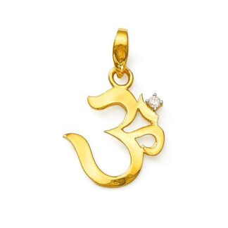 OM Locket Hallmarked Pure Gold