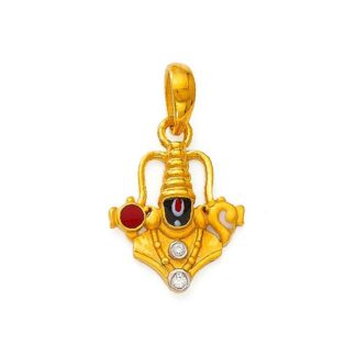 Tirupati Balaji Locket Hallmarked Pure Gold