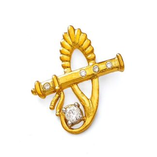 Krishna Bansuri Locket Hallmarked Pure Gold