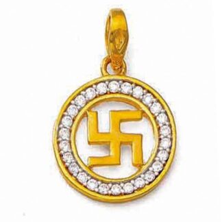 Swastik Locket Hallmarked Pure Gold
