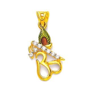 OM Bansuri Locket Hallmarked Pure Gold