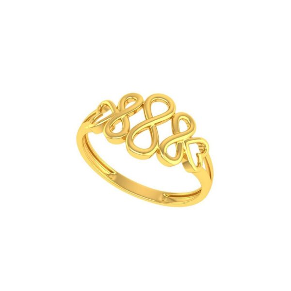 Infiniy Ladies Ring Hallmarked Pure Gold