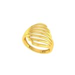 Smooth Ladies Ring Hallmarked Pure Gold