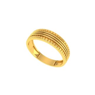 Band Ladies Ring Hallmarked Pure Gold