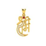 Shree Ram Locket Hallmarked Pure Gold