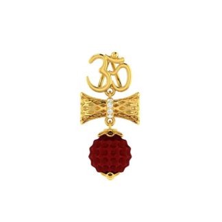 OM Rudrakhsa Locket Hallmarked Pure Gold