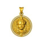 Ram Locket Hallmarked Pure Gold