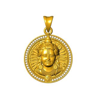 Ram Locket Hallmarked Pure Gold