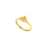 Little Crown Ladies Ring Hallmarked Pure Gold