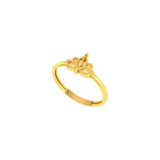 Little Crown Ladies Ring Hallmarked Pure Gold