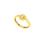 Moving Heart Ladies Ring Hallmarked Pure Gold