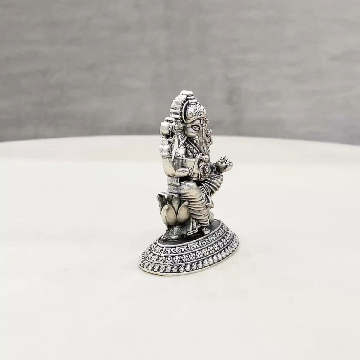 Padmam Ganesh Silver Idol