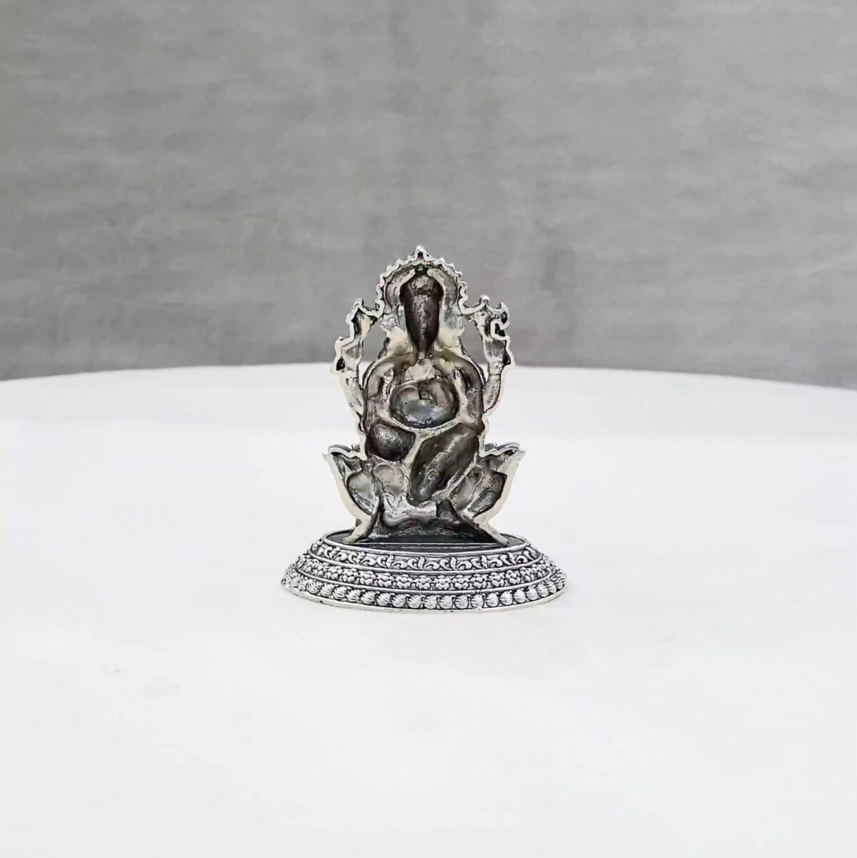 Padmam Ganesh Silver Idol