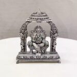 Peetam Ganesh Big Arch Pure Silver Idol