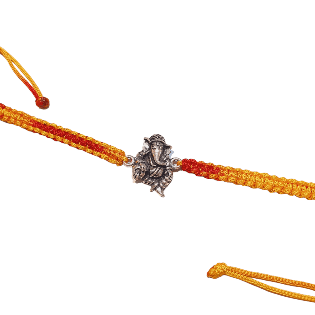 Resting Ganesha Rakhi in Pure Silver 925 Hallmarked - Image 2