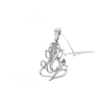 Ganesha Locket Pure Platinum Diamond