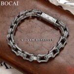 BOCAI S925 Silver Bracelet For Men