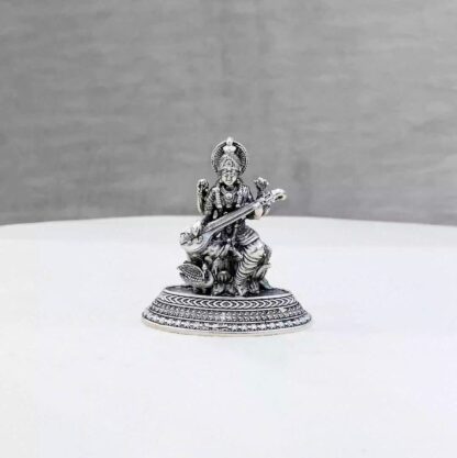 Saraswati Pure Silver Idol