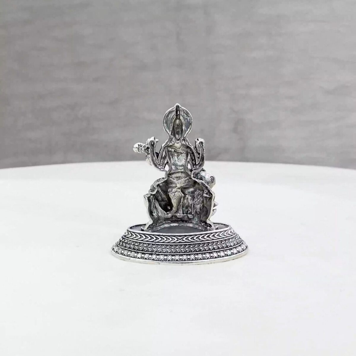 Saraswati Pure Silver Idol - Image 3