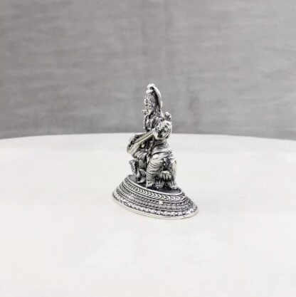 Saraswati Pure Silver Idol - Image 4