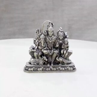 Shiv Parivaar Pure Silver Idol