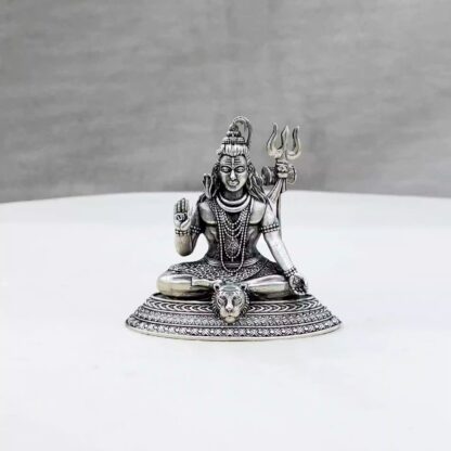 Shiva Pure Silver Idol