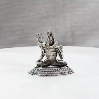 Shiva Pure Silver Idol - Image 3