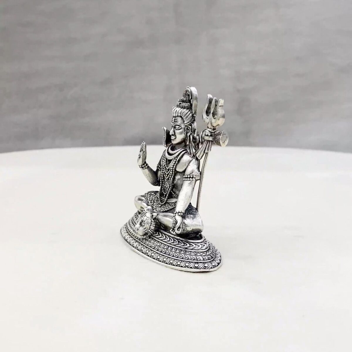 Shiva Pure Silver Idol - Image 4