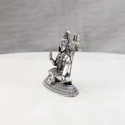 Shiva Pure Silver Idol - Image 4