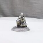 Sitting Sai Baba Pure Silver Idol